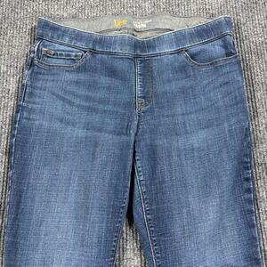 Lee Dream Legging Women Size 14 Medium Blue Denim Midrise Pull On Skinny
